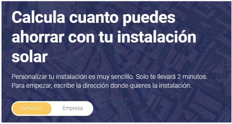 Calcula ahorro con instalación solar